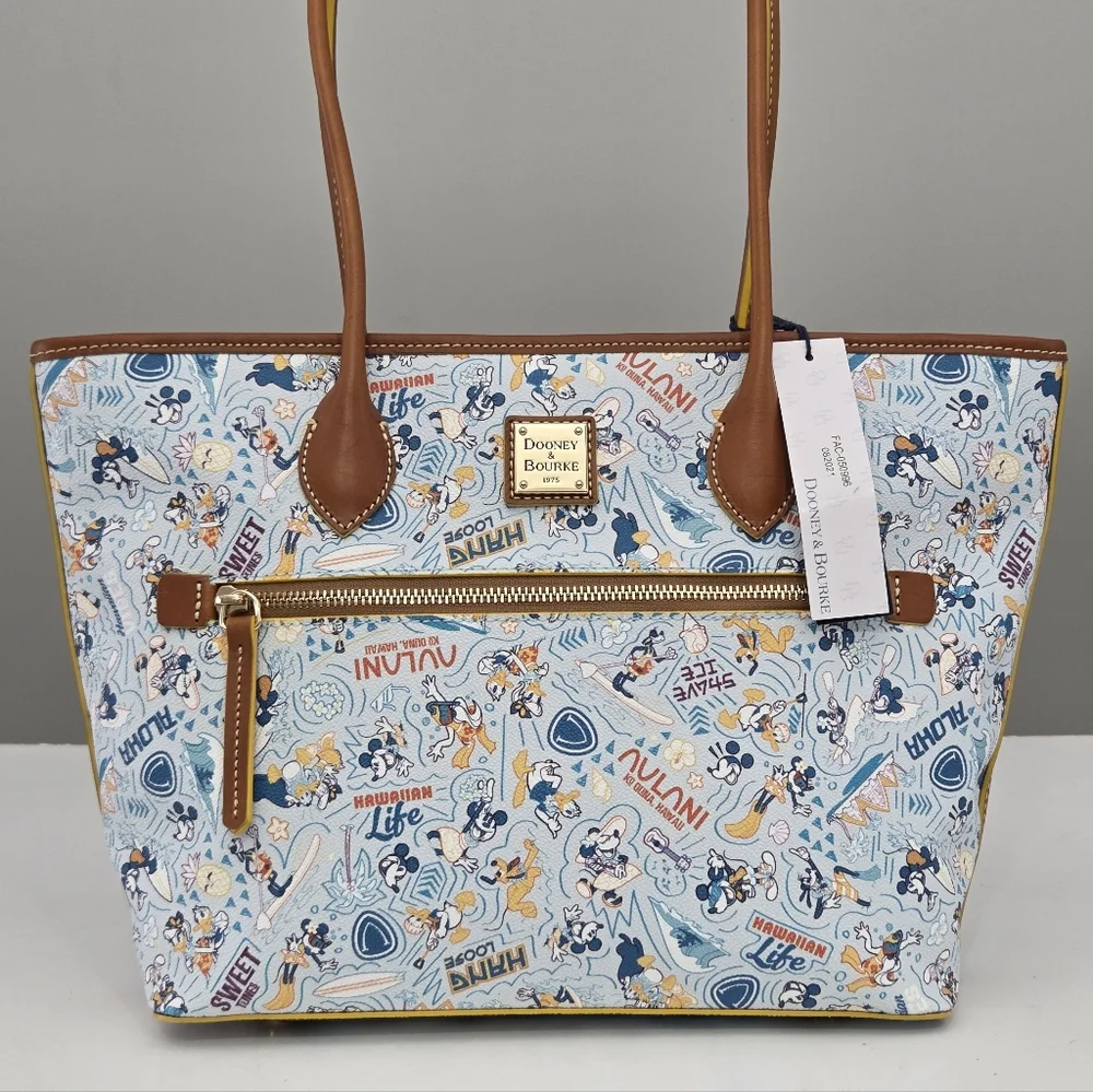 NWT DOONEY & BOURKE DISNEY AULANI RESORT SKETCH TOTE BAG